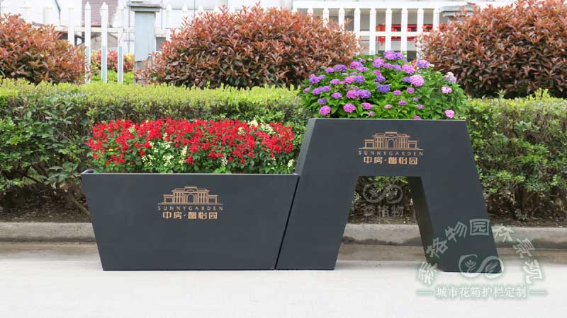 廣場(chǎng)商業(yè)中心不銹鋼花箱 