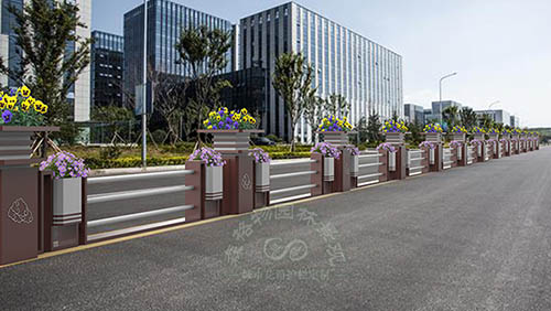 博古通今不銹鋼市政花箱護(hù)欄