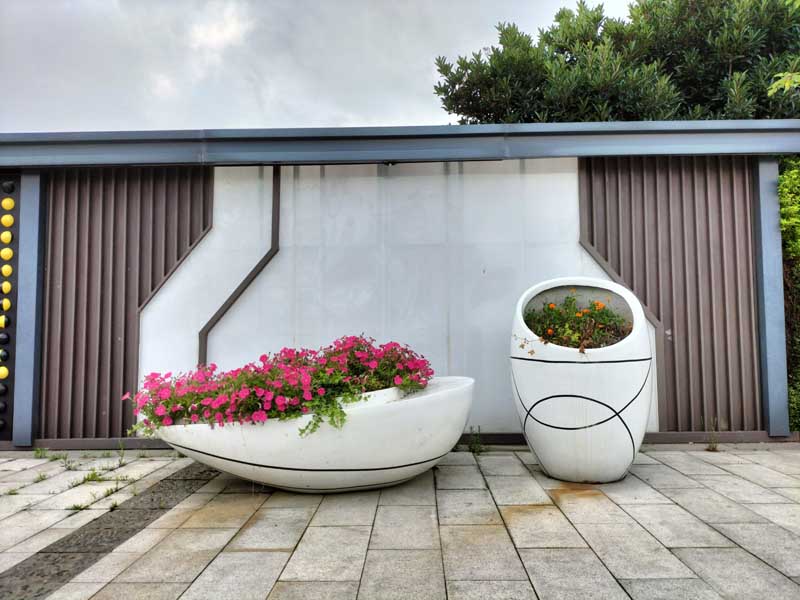 道路景觀玻璃鋼花箱