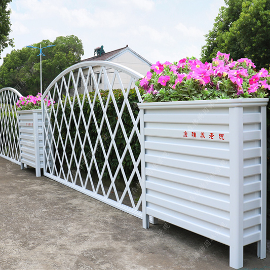 安徽圍墻柵欄鋁合金花箱