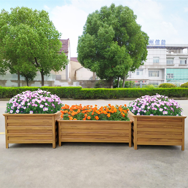 黃色木紋鋁合金花箱