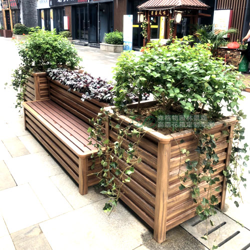 安徽公園景觀座椅花箱