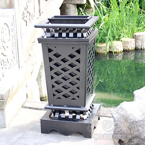 高檔別墅復(fù)古垃圾桶果皮箱