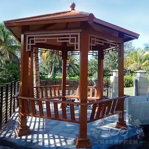 鋁合金仿古四角涼亭 