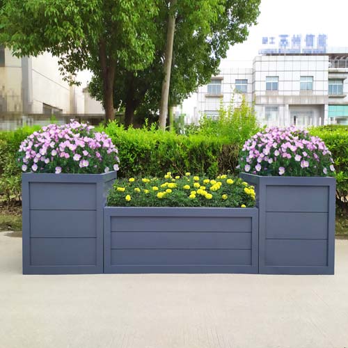 高低組合道路PVC花箱