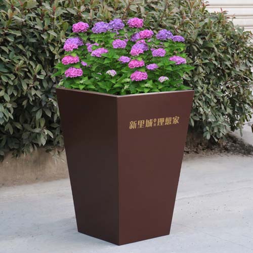 廣場(chǎng)商超不銹鋼花箱