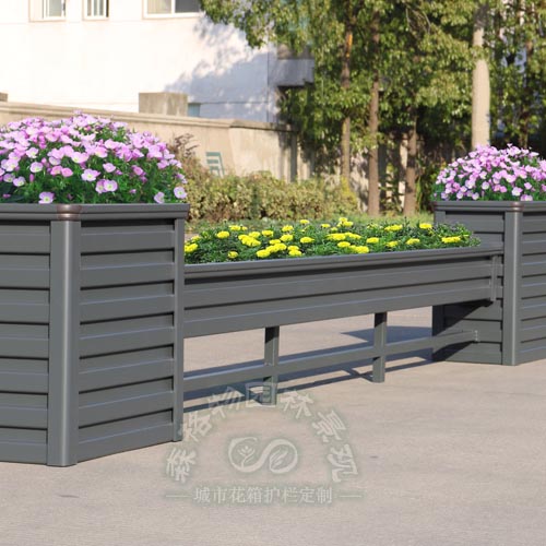 安徽馬槽柵欄鋁合金花箱