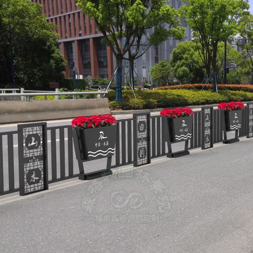 山水之美不銹鋼花箱