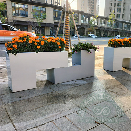 安徽L形組合不銹鋼道路雨水花箱