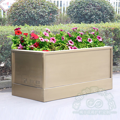 安徽電鍍金色不銹鋼花箱