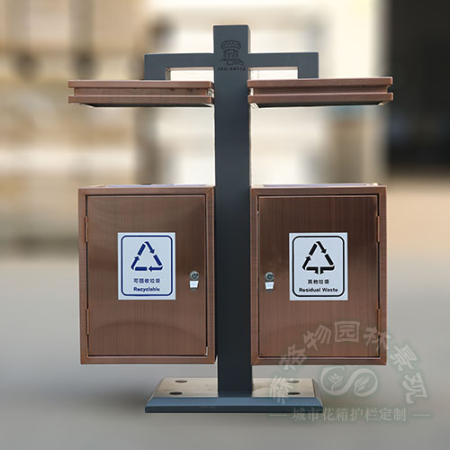 安徽不銹鋼雙分類垃圾箱