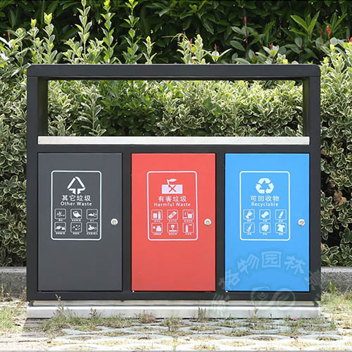安徽三分類金屬垃圾箱