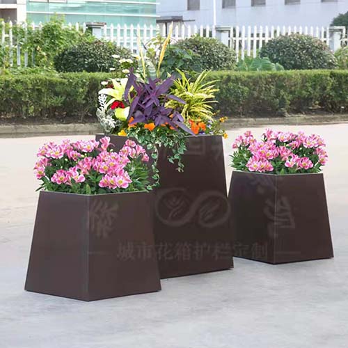 戶外四方形不銹鋼花箱
