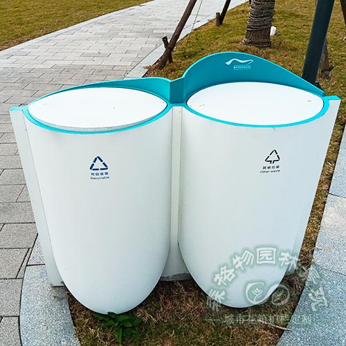 安徽公園創(chuàng)意不銹鋼垃圾桶