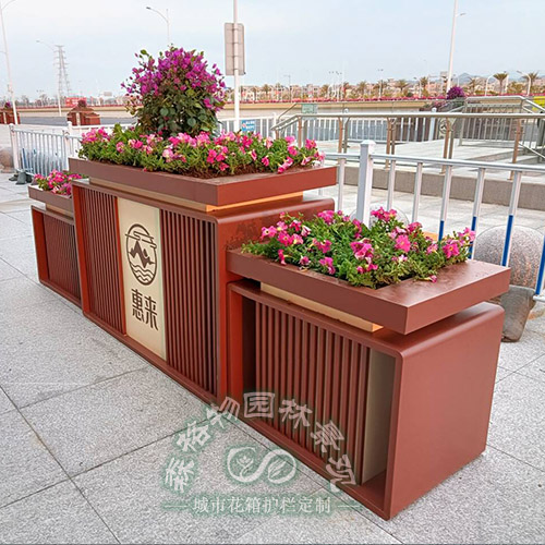 不銹鋼景觀文化主題花箱