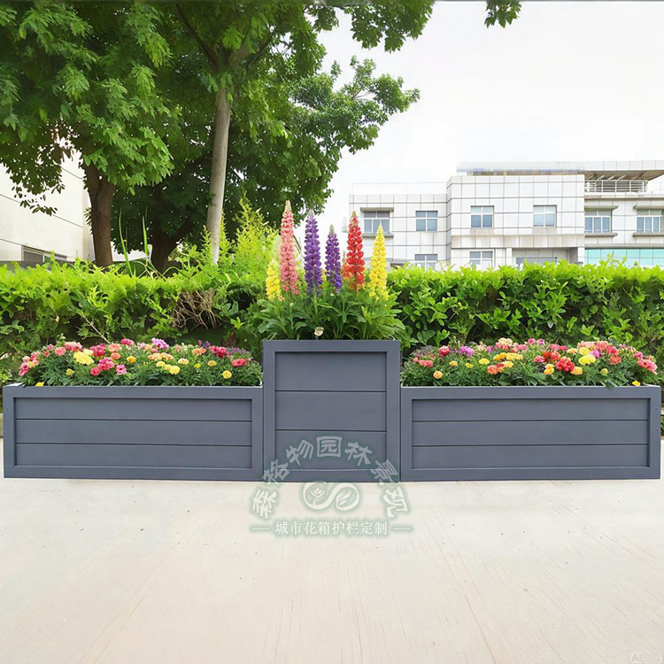 雙鴨山高低組合道路PVC花箱