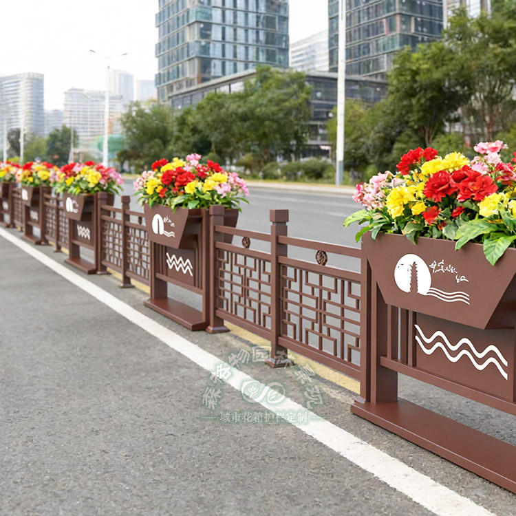 雙鴨山大美沅江不銹鋼花箱護(hù)欄