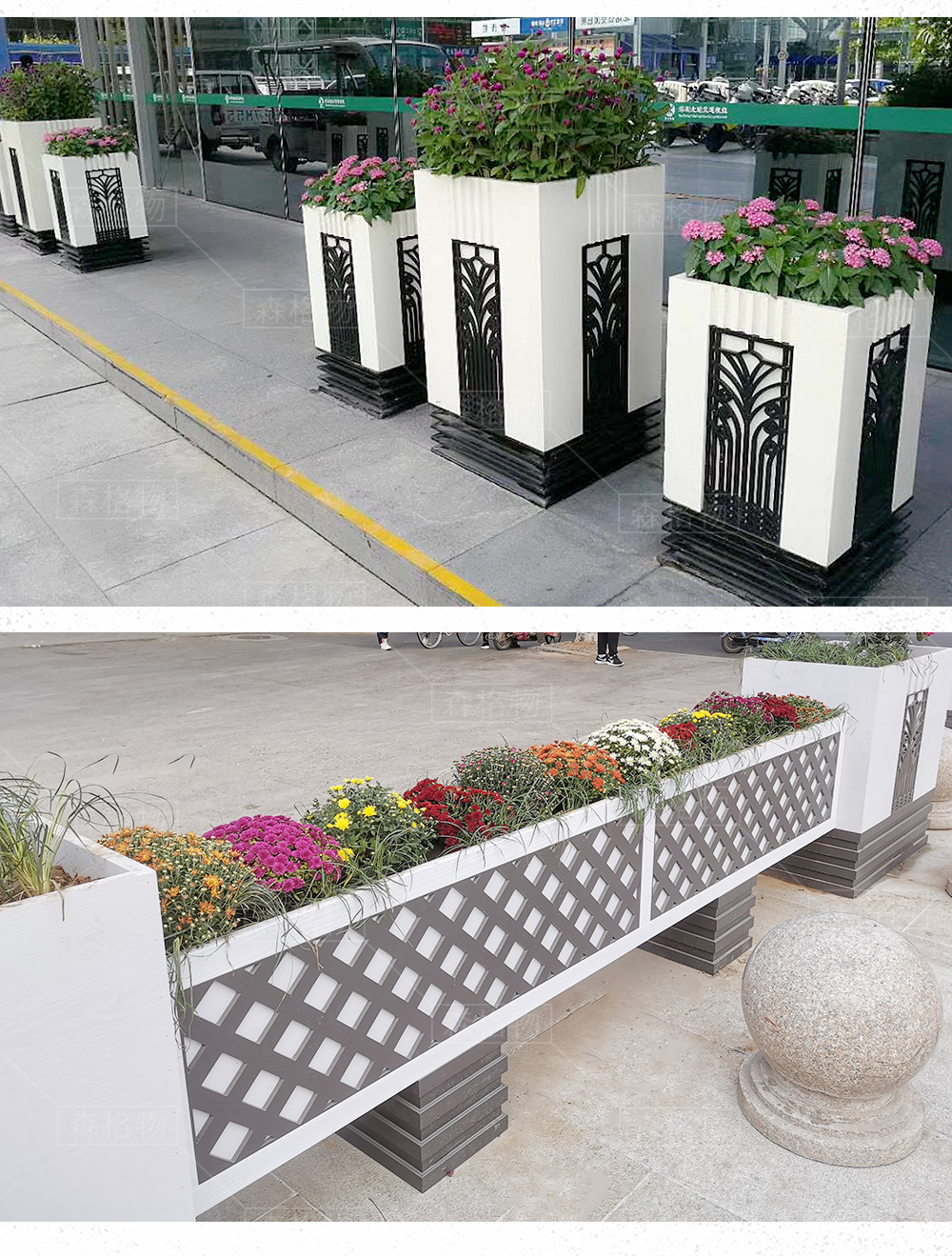 洛洛可pvc馬槽花箱