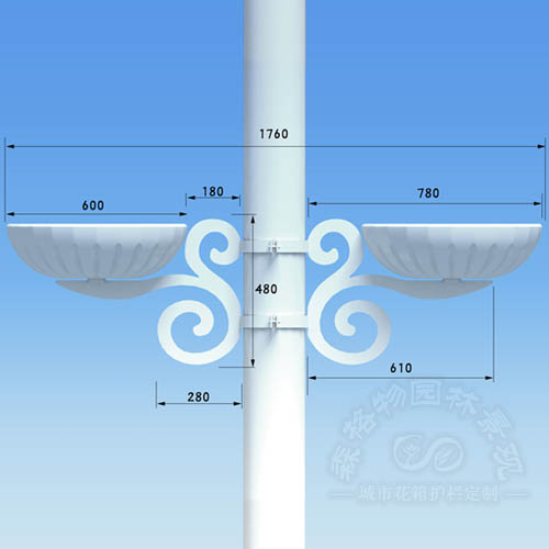市政橋梁燈桿花盆
