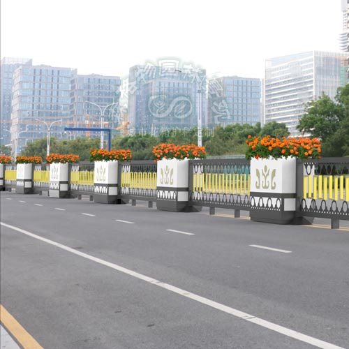 藝術(shù)雕花pvc花箱護(hù)欄