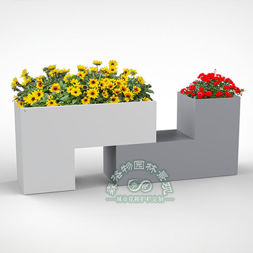 L形組合不銹鋼道路雨水花箱